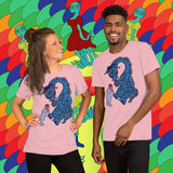 A Friend In Need. Buy this pink soft graphic tee shirt featuring weird and original artwork from Danica Daydreams.