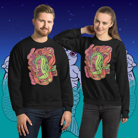 Captive Gaze. Buy this black soft and comfy crewneck sweatshirt featuring weird and original artwork from Danica Daydreams.
