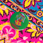 Green Cosmic Disco Art Pin Button By Danica Daydreams On A Bag