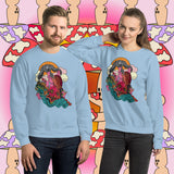 Snail Gardens. Buy this blue soft and comfy crewneck sweatshirt featuring weird and original artwork from Danica Daydreams.