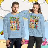 Soft Slumber. Buy this blue soft and comfy crewneck sweatshirt featuring weird and original artwork from Danica Daydreams.