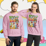 Soft Slumber. Buy this pink soft and comfy crewneck sweatshirt featuring weird and original artwork from Danica Daydreams.