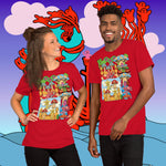 Soft Slumber. Buy this red soft graphic tee shirt featuring weird and original artwork from Danica Daydreams.
