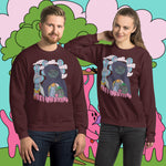 The Peepstar Life. Buy this maroon soft and comfy crewneck sweatshirt featuring weird and original artwork from Danica Daydreams.