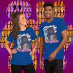The Peepstar Life. Buy this blue soft graphic tee shirt featuring weird and original artwork from Danica Daydreams.