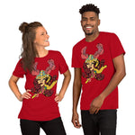 Warrior Empress. Buy this red soft graphic tee shirt featuring original artwork from Danica Daydreams.