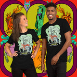 Octo Snack. Buy this black soft graphic tee shirt featuring weird and original artwork from Danica Daydreams.