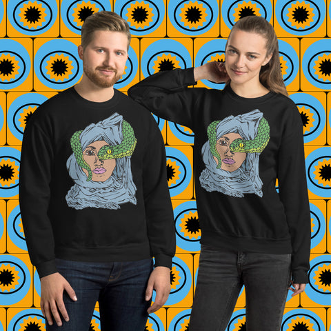 Snake Eye. Buy this black soft and comfy crewneck sweatshirt featuring original artwork from Danica Daydreams.